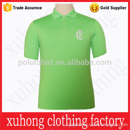 China factory OEM custom branded polo shirts green color